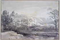 A View in Derbyshire von John Constable