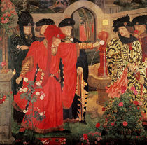 Choosing the Red and White Roses in the Temple Garden von Henry A. Payne