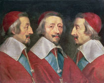 Triple Portrait of the Head of Richelieu by Philippe de Champaigne