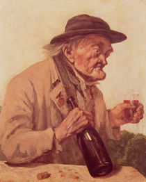 Old Man with a glass of wine von Gustave Courbet