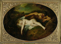 Nymph and Satyr, or Jupiter and Antiope von Jean Antoine Watteau