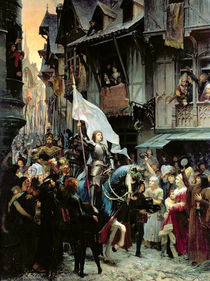 The Entrance of Joan of Arc into Orleans on 8th May 1429 von Jean-Jacques Scherrer
