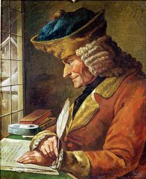 Voltaire in his Study by French School