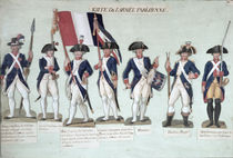 The Parisian Army during the French Revolution c. 1789 von Lesueur Brothers