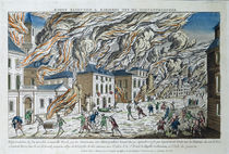 The Great Fire of New York by French School