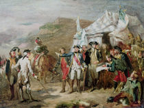 Sketch for the Battle of Yorktown von Louis Charles Auguste Couder