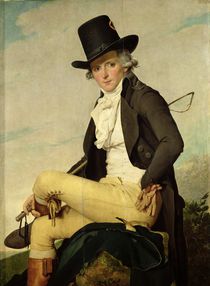 Portrait of Pierre Seriziat the artist's brother-in-law von Jacques Louis David