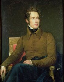 Portrait of Alphonse de Lamartine von Francois Pascal Simon, Baron Gerard