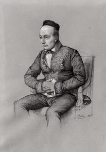 Portrait of Charles Augustin Sainte-Beuve 1856 von Francois Joseph Heim