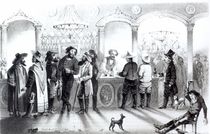 The Bar of a Gambling Saloon by American School