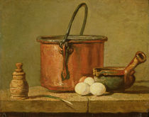 Still Life of Cooking Utensils by Jean-Baptiste Simeon Chardin