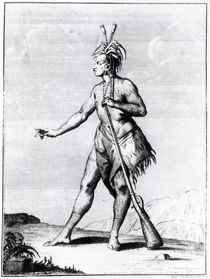 Iroquois Man, inhabitant of Canada by Teodoro Viero