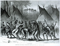 Scalp Dance from 'Sketches of Indian Warfare' von William de la Montagne Cary