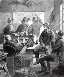 A Kansas Land Office, from 'Harper's Weekly' by American School