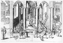 Calvinists destroying statues in the Catholic Churches von Flemish School