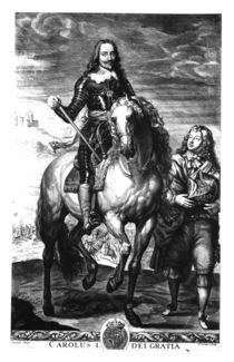 Equestrian portrait of Charles I von Anthony van Dyck