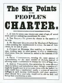 The Six Points of the People's Charter by English School