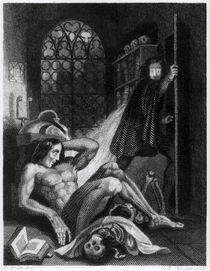 Illustration from 'Frankenstein' by Mary Shelley von Theodor M. von Holst