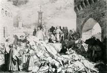 Plague in Florence as described by Boccaccio von Luigi Sabatelli