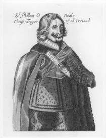 Portrait of Sir Phillom O'Neale von English School