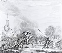 Retreat from the Battle of Worcester von English School