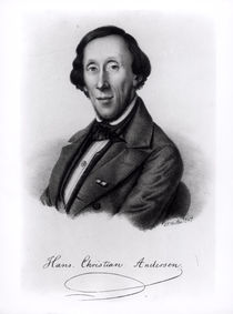 Portrait of Hans Christian Andersen von Johan Frederick Moller