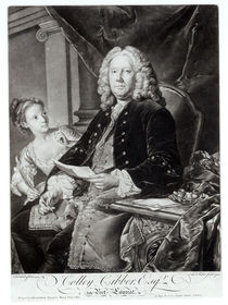 Colley Cibber 1758, engraved by Edward Fisher by Jean Baptiste Vanloo