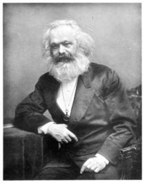 Portrait of Karl Marx von English Photographer