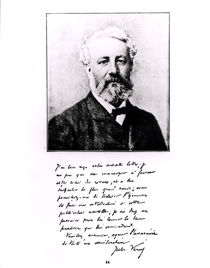 Portrait of Jules Verne by French Photographer