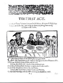 The First Act, a satirical play against William Prynne by English School