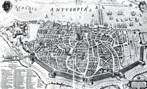 Map of Antwerp by Dutch School
