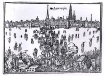 View of Antwerp by Flemish School
