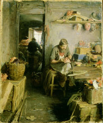 In the Mask Studio, 1897 by Abram Efimovich Arkhipov