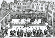 A Jousting Scene by English School