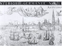 Town Plan of Antwerp, 1549 von Dutch School