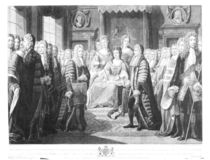 The Articles of the Union Presented by the Commissioners to Queen Anne von Johann Gerhard Huck
