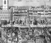 Part of the Coronation Procession of Edward VI by English School