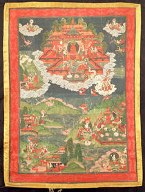 Thangka of the Paradise of Amitabha von Tibetan School
