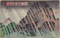 Night Rain on Oyama, c.1830 von Toyokuni II