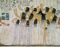 Weeping Women in a Funeral Procession von Egyptian 18th Dynasty