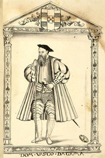 Vasco da Gama from 'Lendas da India' by Gaspar Correia von Portuguese School