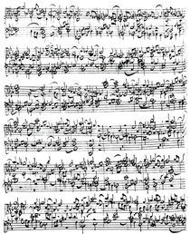 Music Score of Johann Sebastian Bach von German School