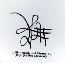 Signature of Edward IV by English School