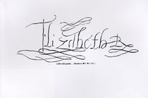 Signature of Queen Elizabeth I by English School