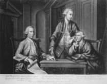 William Beckford James Townsend and John Sawbridge Aldermen of London von Richard Houston