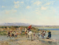 Arabs at an Oasis by Georges Washington