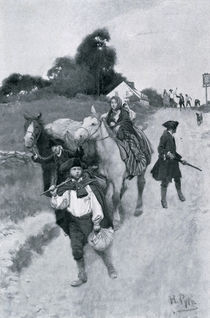 Tory Refugees on Their Way to Canada von Howard Pyle