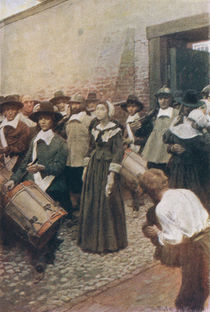 Mary Dyer on her Way to the Scaffold by Howard Pyle
