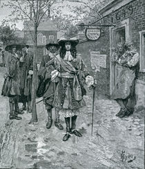 Governor Andros and the Boston People by Howard Pyle