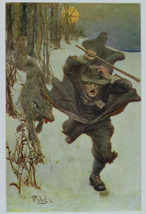 Once it Chased Doctor Wilkinson into the Very Town Itself von Howard Pyle